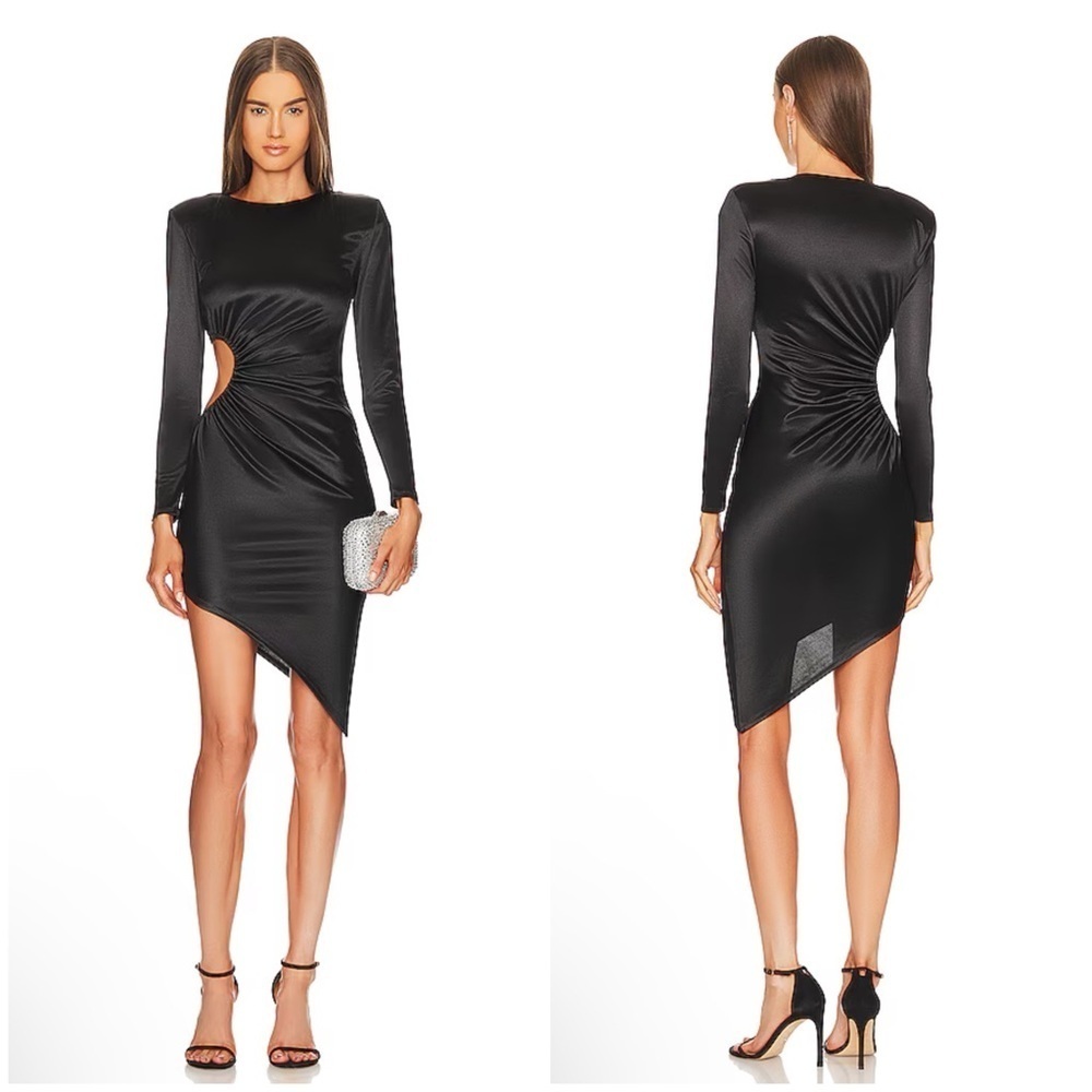 Michael Costello x REVOLVE Daya Midi Dress in Black